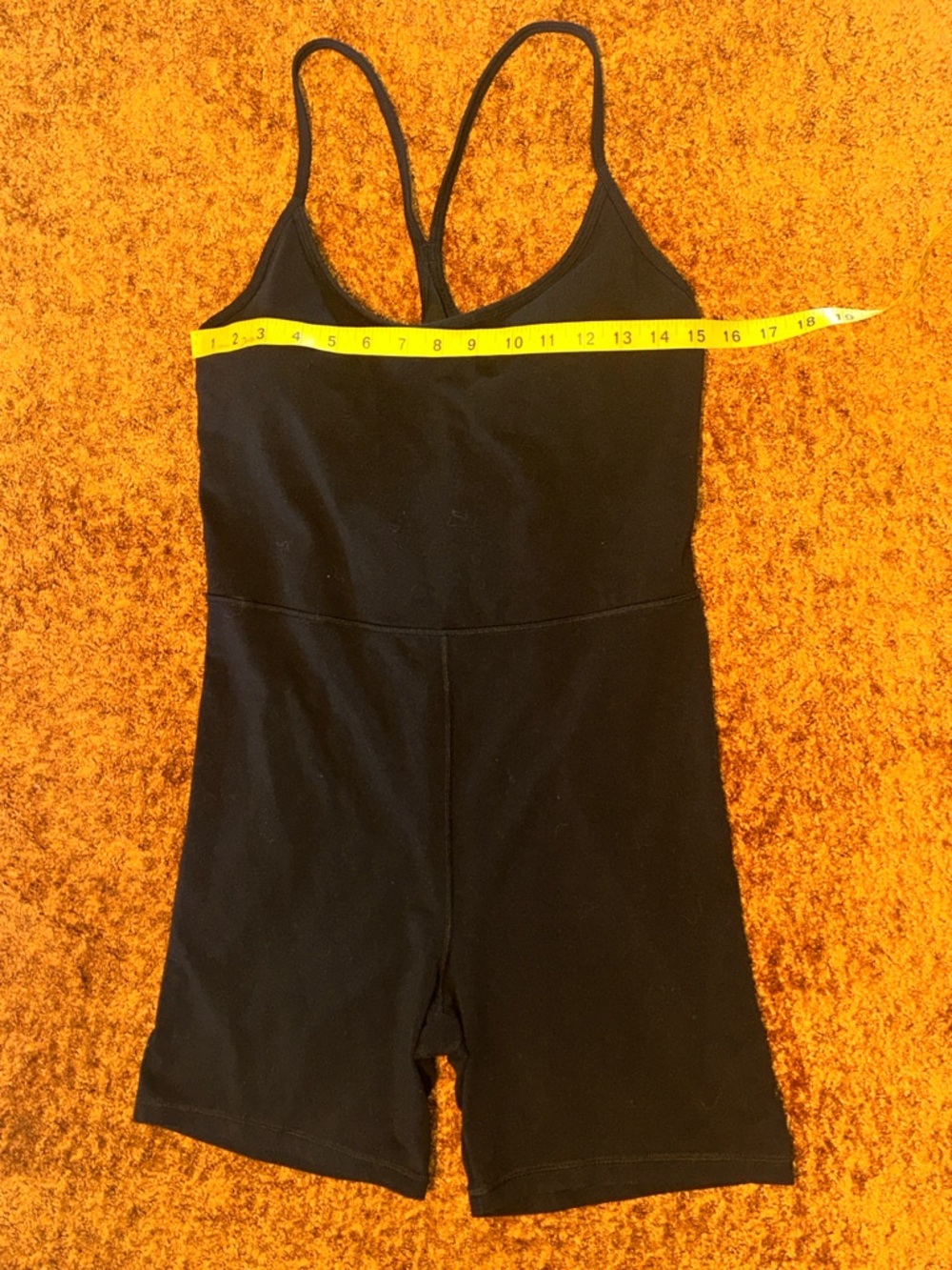 Black Womens Unitard Romper - Classic Strappy Jumpsuit - Picture 3 of 7